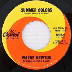 Wayne Newton – Summer Colors / Dream Street Rose - 1967 45 rpm 7" Record 5954